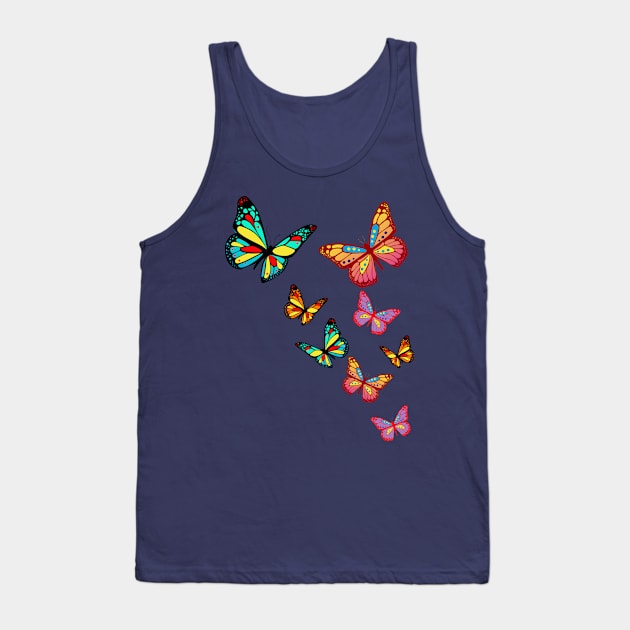 butterflies Tank Top by Bianka